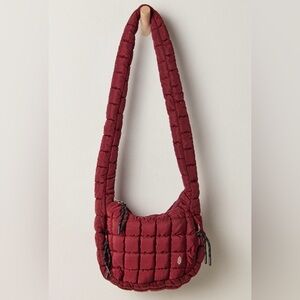 Free People 💋🍒Quilted Baby Carryall Sling Bag New With Tags💎